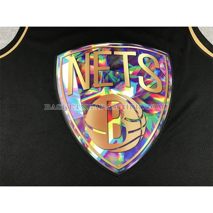 Maillot Golden Edition Brooklyn Nets Kevin Durant NO 7 2021-22 Noir